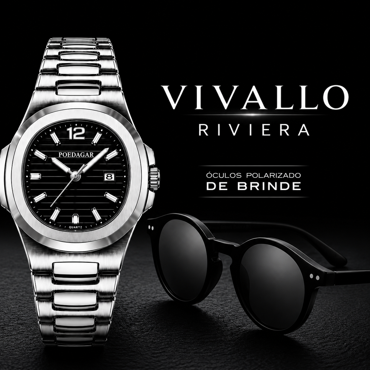 Vivallo Riviera + Óculos Polarizado Premium de Brinde
