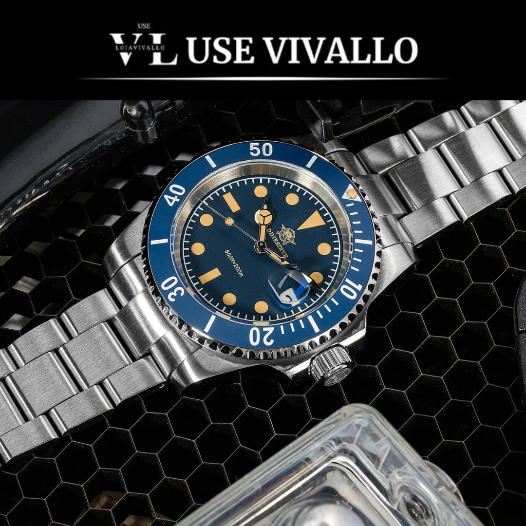 Relógio masculino de pulso Quartzo de luxo