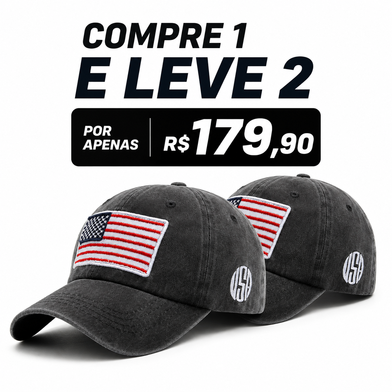 Boné Masculino Vivallo USA Compre 1 e Leve 2